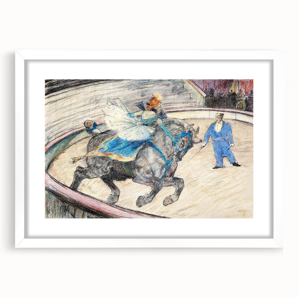 Dynamic Circus Performance - Abstract Modern Wall Art Print