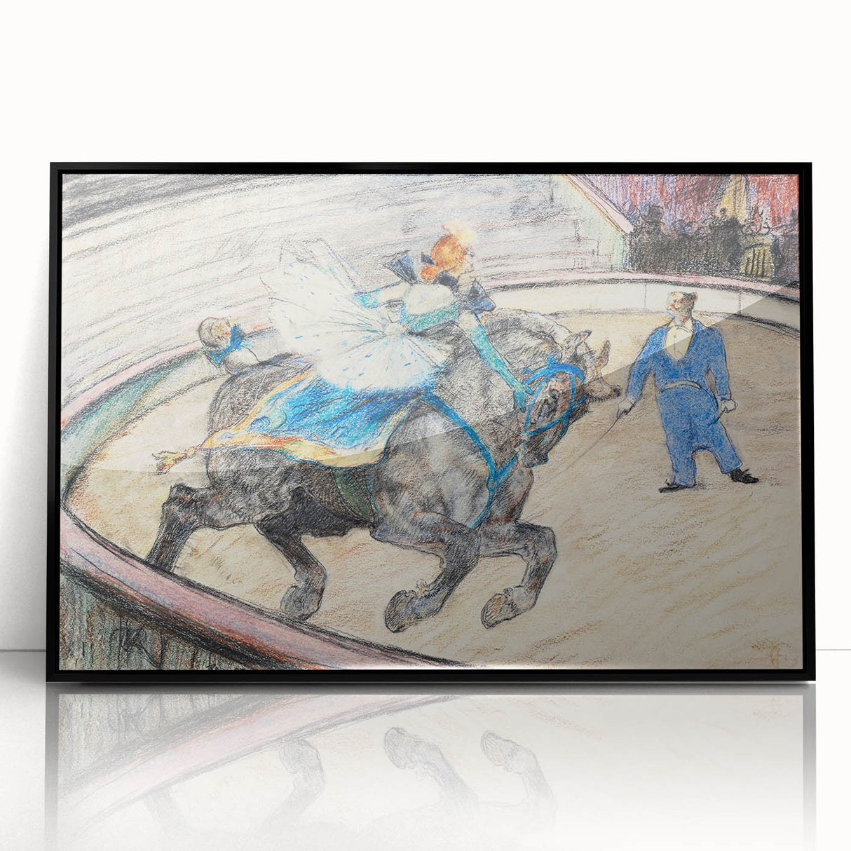 Dynamic Circus Performance - Abstract Modern Wall Art Print