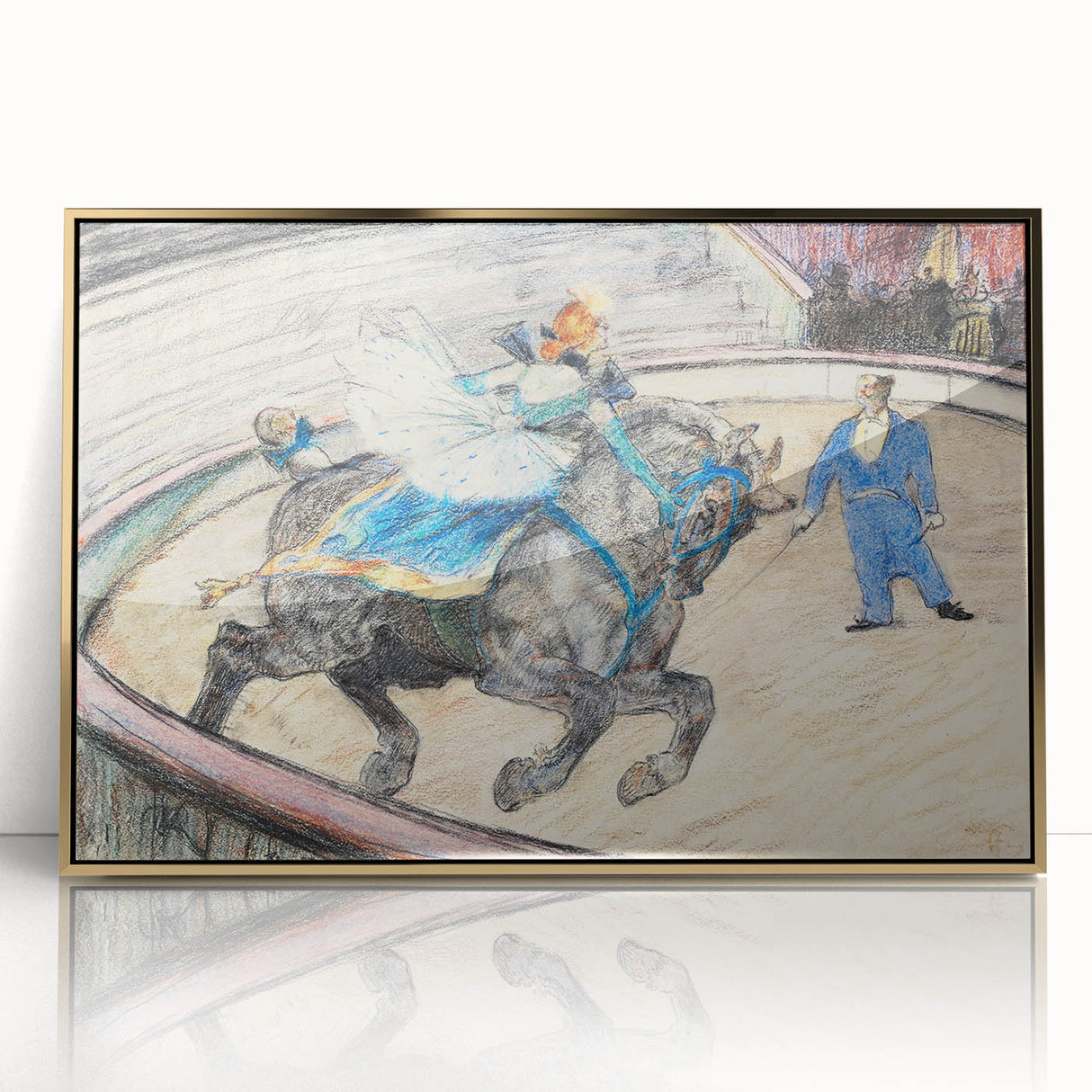 Dynamic Circus Performance - Abstract Modern Wall Art Print