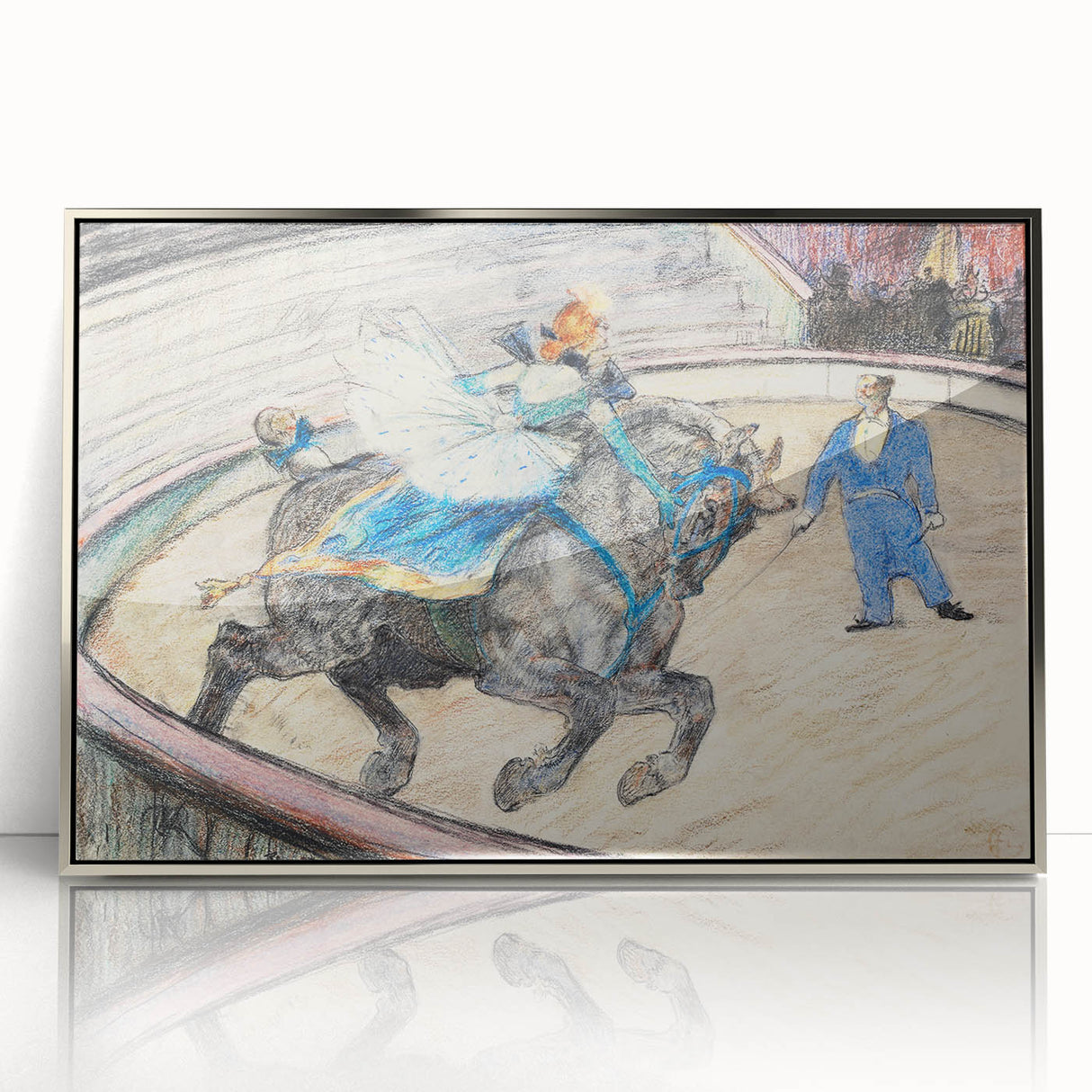Dynamic Circus Performance - Abstract Modern Wall Art Print