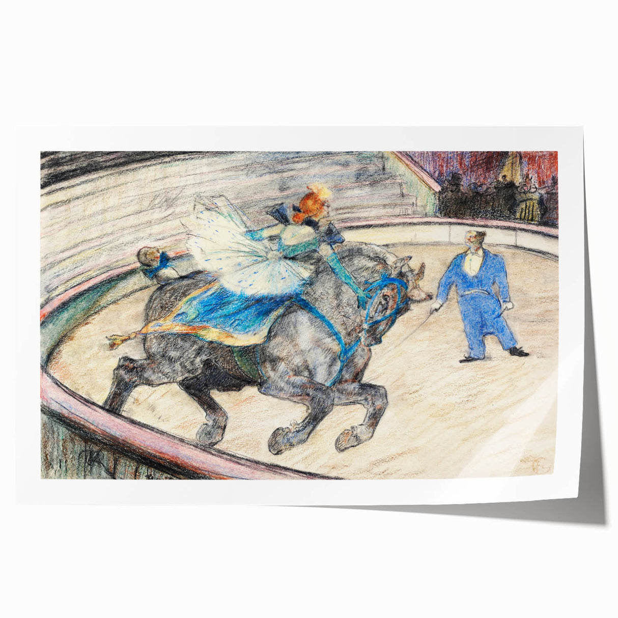 Dynamic Circus Performance - Abstract Modern Wall Art Print