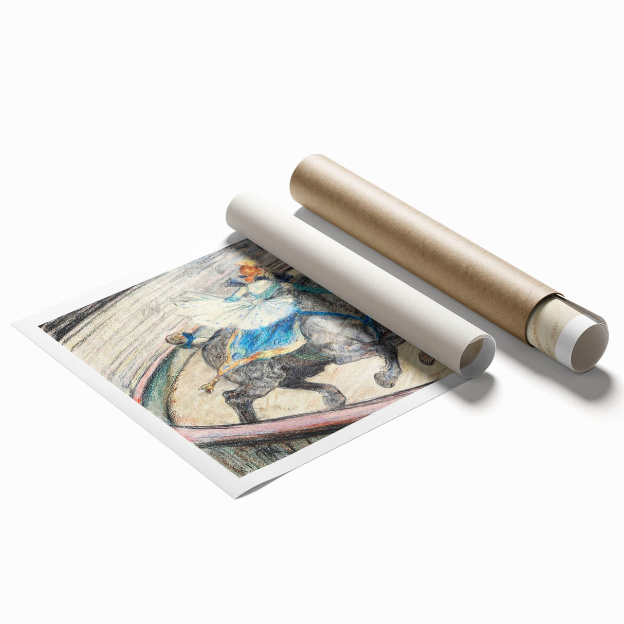 Dynamic Circus Performance - Abstract Modern Wall Art Print