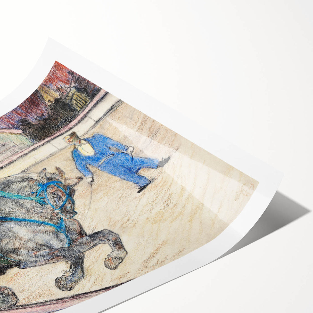 Dynamic Circus Performance - Abstract Modern Wall Art Print