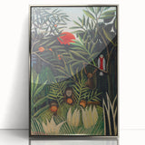 Monkeys and Parrot in the Virgin Forest by Henri Rousseau