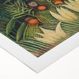 Monkeys and Parrot in the Virgin Forest by Henri Rousseau