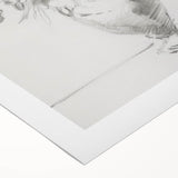 Elegant Floral Vase Sketch Living Room Wall Art – Canvas Print