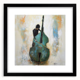 Abstract figurative frame with a matte black finish, showcasing a modern design. Ideal for complementing contemporary decor, enhancing wall aesthetics.