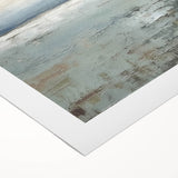 Abstract landscape wall art on rolled canvas, showcasing vibrant colors and fluid shapes, perfect for modern home decor. Packaged securely in a cardboard tube.