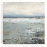 Abstract landscape wall art on stretched canvas, showcasing vibrant colors and dynamic shapes, perfect for modern home decor, enhancing living spaces with artistic flair.