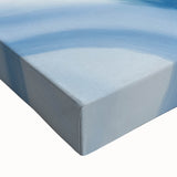 Abstract Fluid Canvas Art – Swirling Blue Depth Illusion