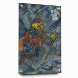 Expressionism Wall Art - Hunter in Blue Forest by Arnold Peter Weisz