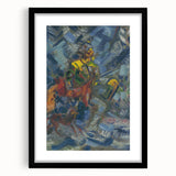Expressionism Wall Art - Hunter in Blue Forest by Arnold Peter Weisz