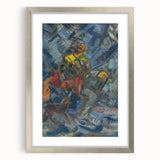 Expressionism Wall Art - Hunter in Blue Forest by Arnold Peter Weisz