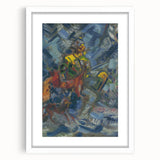 Expressionism Wall Art - Hunter in Blue Forest by Arnold Peter Weisz