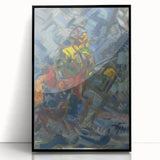 Expressionism Wall Art - Hunter in Blue Forest by Arnold Peter Weisz