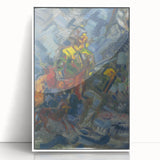 Expressionism Wall Art - Hunter in Blue Forest by Arnold Peter Weisz