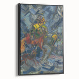 Expressionism Wall Art - Hunter in Blue Forest by Arnold Peter Weisz
