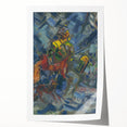 Expressionism Wall Art - Hunter in Blue Forest by Arnold Peter Weisz