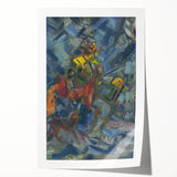 Expressionism Wall Art - Hunter in Blue Forest by Arnold Peter Weisz