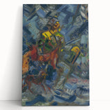Expressionism Wall Art - Hunter in Blue Forest by Arnold Peter Weisz