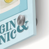 Large abstract wall art in mid-century modernist style, featuring vivid colors on acrylic glass.