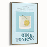 Framed canvas depicting a vintage landscape painting in black and gold, ideal for bedroom wall art.