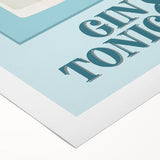 Art deco poster featuring a stylized cocktail, in vibrant colors on rolled canvas, ideal for dining room wall art.