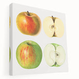 Large canvas print featuring an assortment of fruits in vibrant colors, ideal for kitchen wall art.