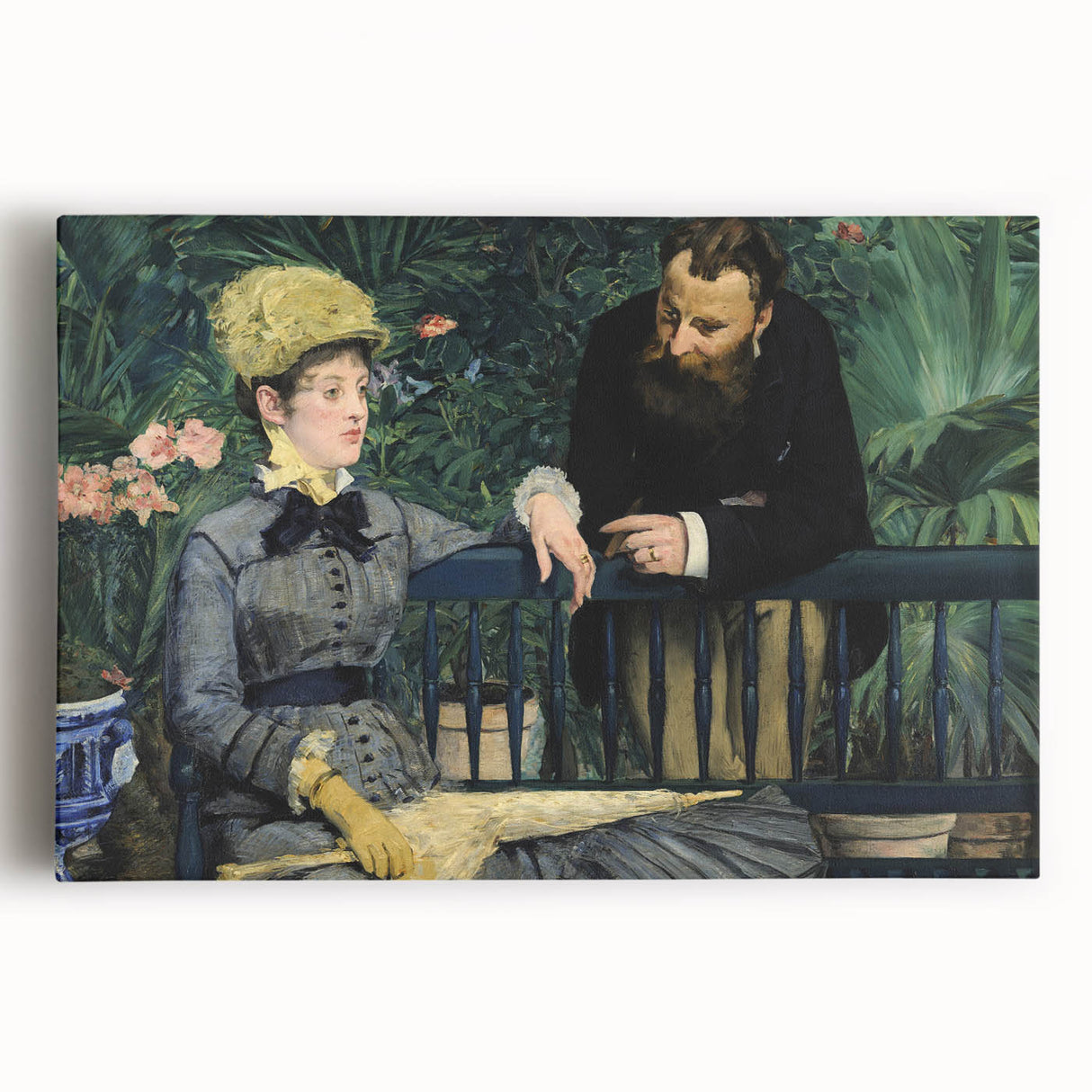 Impressionist Wall Art - In the Conservatory by Edouard Manet Print