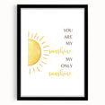 You Are My Sunshine Print - Children's Wall Decor