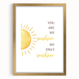 You Are My Sunshine Print - Children's Wall Decor