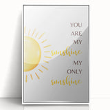 You Are My Sunshine Print - Children's Wall Decor