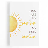 You Are My Sunshine Print - Children's Wall Decor