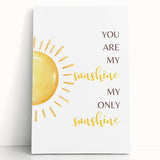 You Are My Sunshine Print - Children's Wall Decor