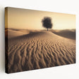 Stretched canvas artwork depicting a serene beach landscape with vibrant colors, showcasing gentle waves and a clear sky, ideal for coastal décor themes.