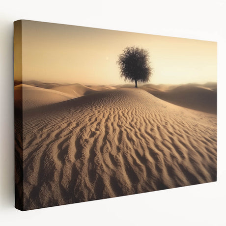 Stretched canvas artwork depicting a serene beach landscape with vibrant colors, showcasing gentle waves and a clear sky, ideal for coastal décor themes.