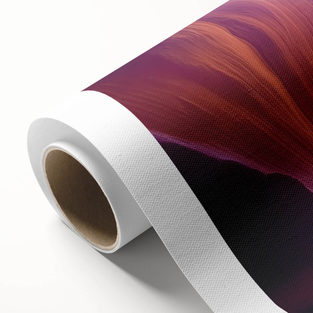 Landscape canvas print showcasing vibrant canyons in rich earthy tones, rolled and ready for display. Perfect for nature lovers and home decor enthusiasts.