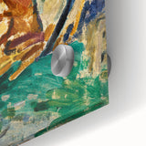 Modern Wall Art - Vibrant Tree and Rock Landscape - Contemporary Art Print