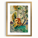 Modern Wall Art - Vibrant Tree and Rock Landscape - Contemporary Art Print