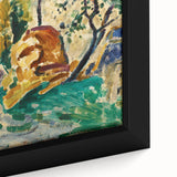 Modern Wall Art - Vibrant Tree and Rock Landscape - Contemporary Art Print