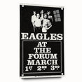 Eagles 1970s Forum Concert Poster - Vintage Rock Music Art