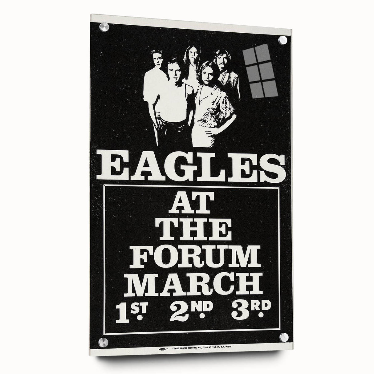 Eagles 1970s Forum Concert Poster - Vintage Rock Music Art