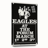 Eagles 1970s Forum Concert Poster - Vintage Rock Music Art