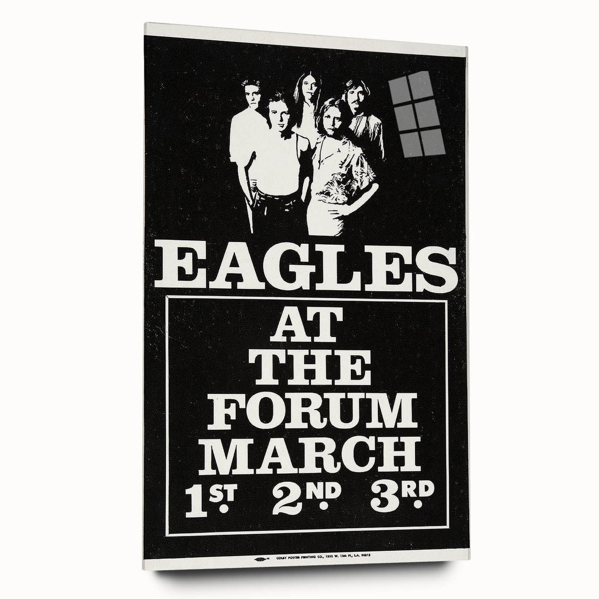 Eagles 1970s Forum Concert Poster - Vintage Rock Music Art