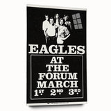 Eagles 1970s Forum Concert Poster - Vintage Rock Music Art