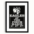 Eagles 1970s Forum Concert Poster - Vintage Rock Music Art