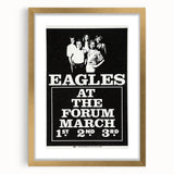 Eagles 1970s Forum Concert Poster - Vintage Rock Music Art