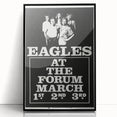 Eagles 1970s Forum Concert Poster - Vintage Rock Music Art