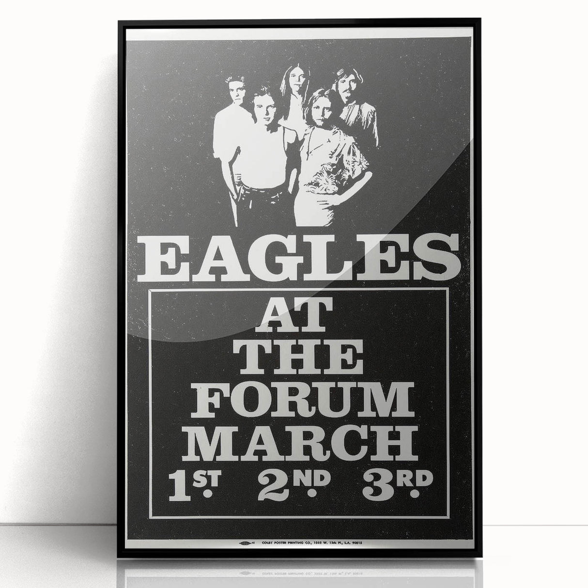 Eagles 1970s Forum Concert Poster - Vintage Rock Music Art