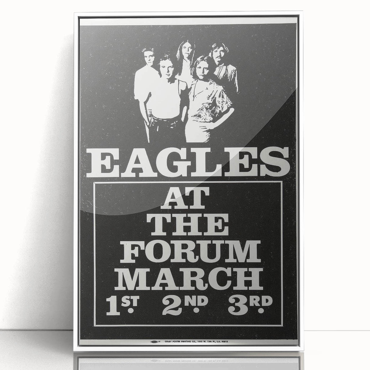 Eagles 1970s Forum Concert Poster - Vintage Rock Music Art